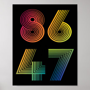 86 47 Anti Trump 8647 Impeach 47 Anti-trump Presid Poster