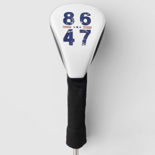 86 47 Anti Trump 8647 Retro Vintage Style Golf Head Cover