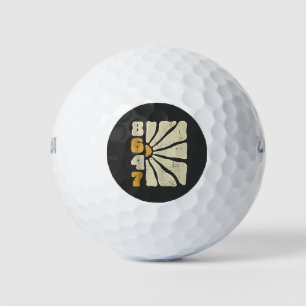 86 47 Anti Trump Funny Floral Humour Golf Balls