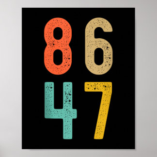 86 47 Anti Trump Impeach Trump 2024 Trump Impeachm Poster