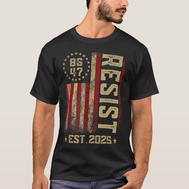 86 47 Anti Trump Resist Impeach Trump Impeach 47 U T-Shirt (Front)