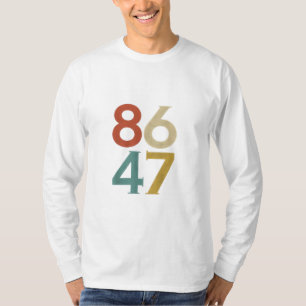 86 47 Dump Trump Cool Retro Anti-Trump  T-Shirt