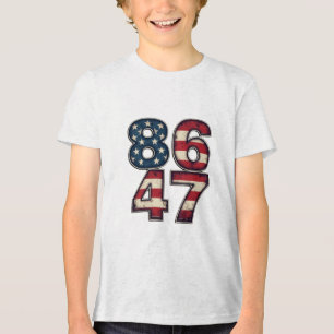 86 47 Proud Maga Trump President inauguration Day Tri-Blend Shirt