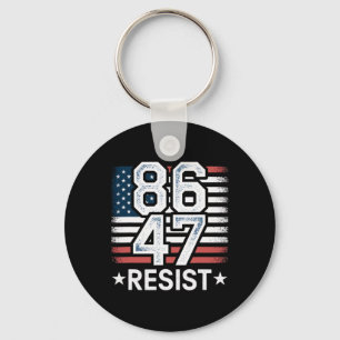 86 47 Resist Anti Trump Remove 47 Vintage 8647 Us Key Ring