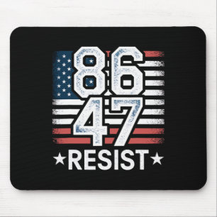 86 47 Resist Anti Trump Remove 47 Vintage 8647 Us  Mouse Mat