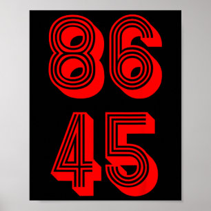 86 The 45th President 86 45 Political Resistance Poster