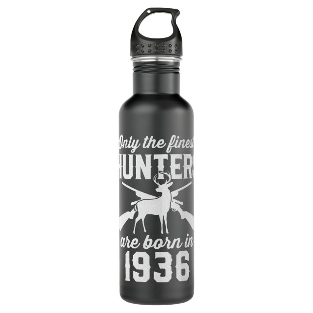 86 Year Old Deer Hunter 86th Birthday 1936 Hunting 710 Ml Water Bottle (Front)