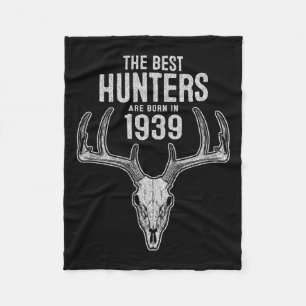 86 Year Old Deer Hunter Hunting 19&#; 86 Birthday Fleece Blanket