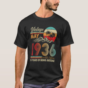 86 Years Old 86th Birthday Decoration May 1936 T-Shirt