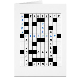 86th Birthday, Crossword Puzzle
