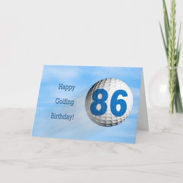 86th birthday golfing card (Front)
