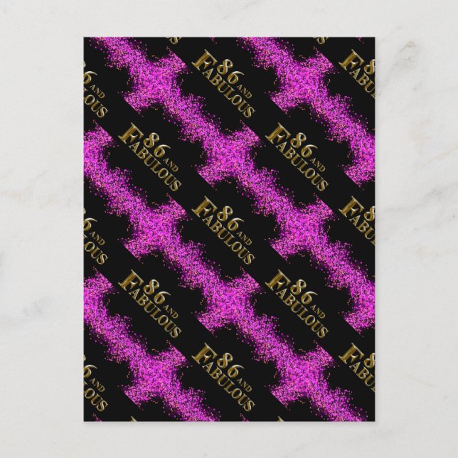 86th Birthday  Postcard (Front)