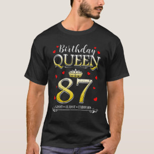 87 & Fabulous 87 Years Old 87th Birthday For Women T-Shirt