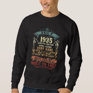 87 Year Old July 87th Birthday For Men Women Sweatshirt