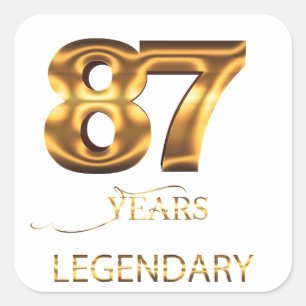 87 years legendary sticker