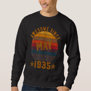 87 Years Old Awesome Since May 1935 87th Birthday Sweatshirt