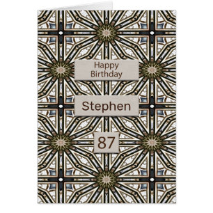 87th Birthday Abstract Mandala Design