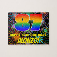 87th Birthday: Fun, Colorful Celebratory Fireworks