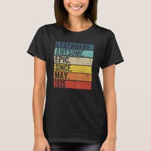 87th Birthday Legendary Awesome Epic Since May 193 T-Shirt