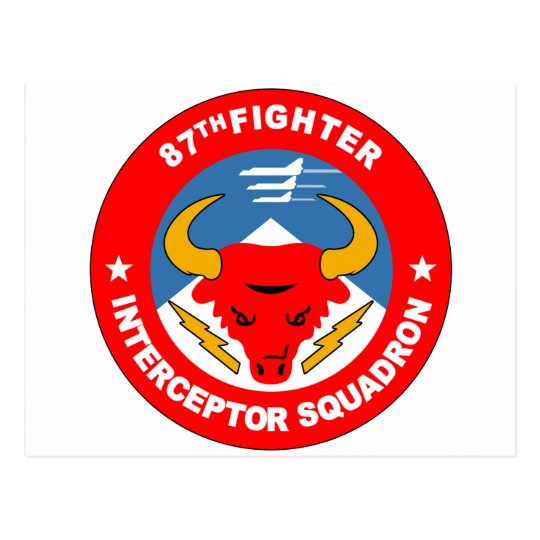 87th Fighter Interceptor Squadron Postcard
