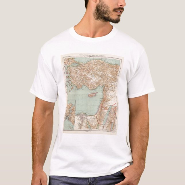 8889 Turkey, Syria, Palestine T-Shirt (Front)