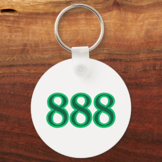 888 Angel Number Money Key Ring
