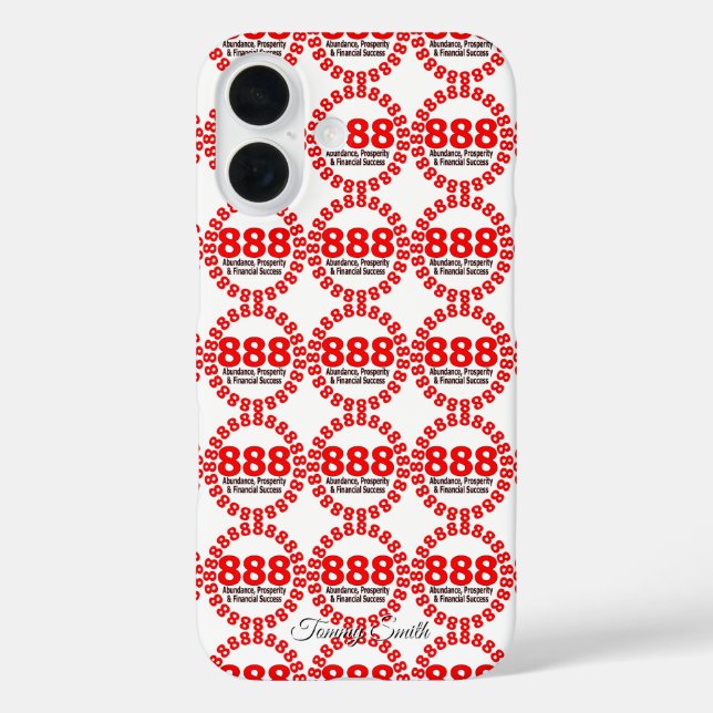 888 Angel Number| Wealth & Prosperity Case-Mate iPhone Case (Back)