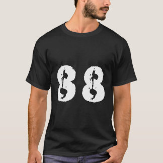 88 88 Eighty-Eight Sports Fan Player Distressed T-Shirt