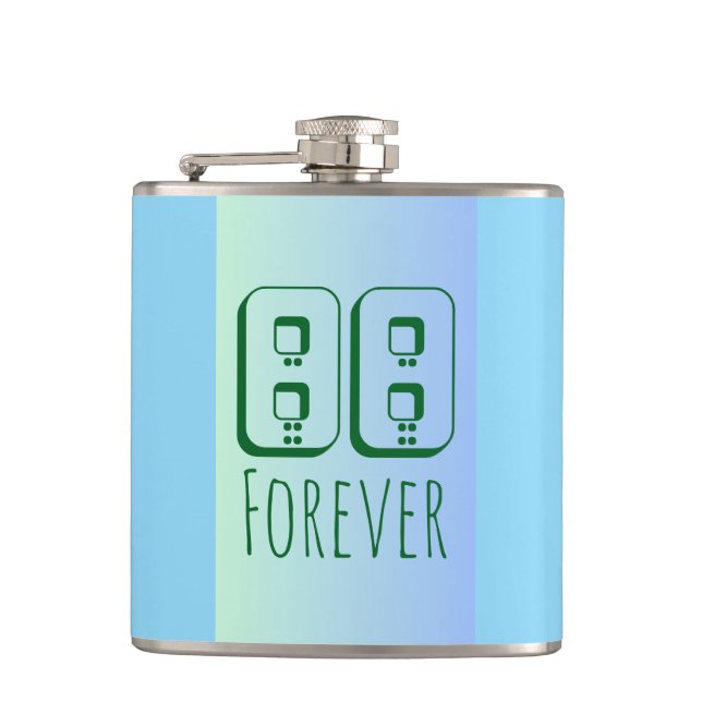 88 Forever Vinyl Wrapped Flask (Front)