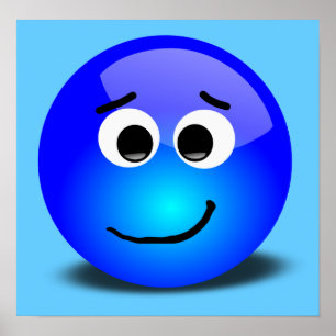 88-Free-3D-Apprehensive-Smiley-Face-Clipart-Illust Poster