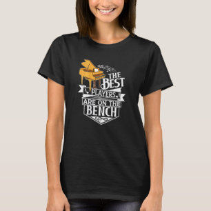 88 Keys  10 Fingers  No Problem Backprint  Keyboar T-Shirt