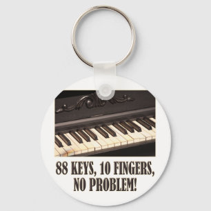 88 Keys, 10 Fingers, No Problem! Key Ring
