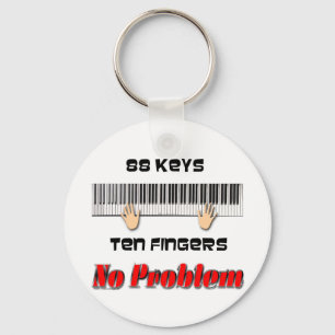 88 Keys Ten Fingers Key Ring