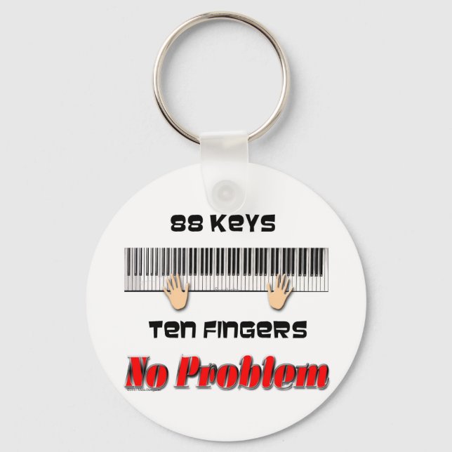 88 Keys Ten Fingers Key Ring (Front)