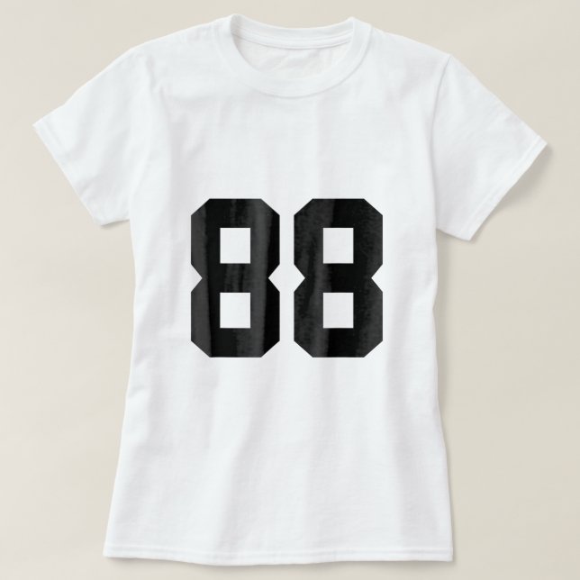 88 Number 88 Sports Jersey  T-Shirt (Design Front)