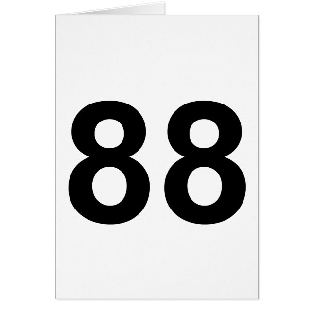 88 - number eighty-eight (Front)