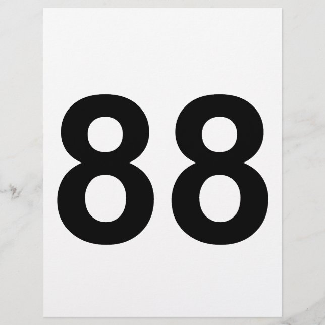 88 - number eighty-eight (Front)
