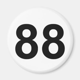 88 - number eighty-eight magnet