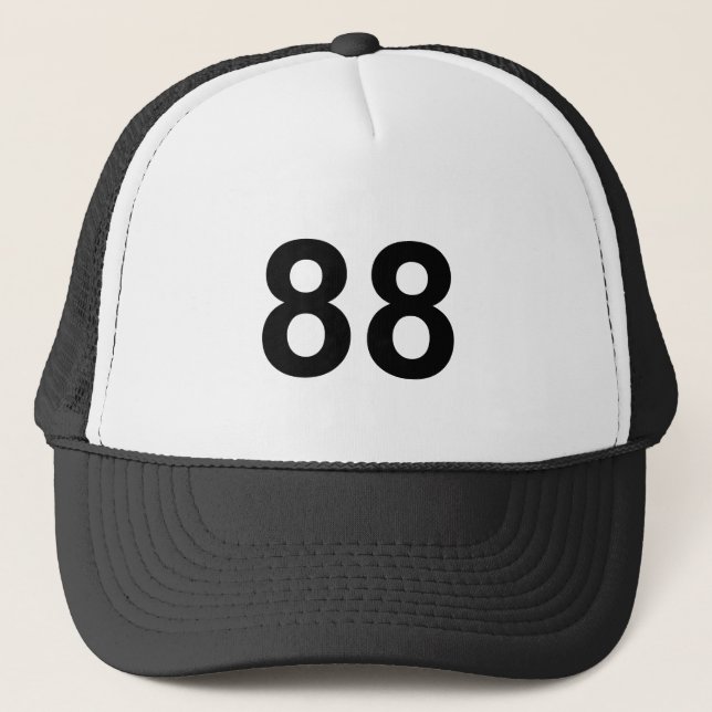 88 - number eighty-eight trucker hat (Front)