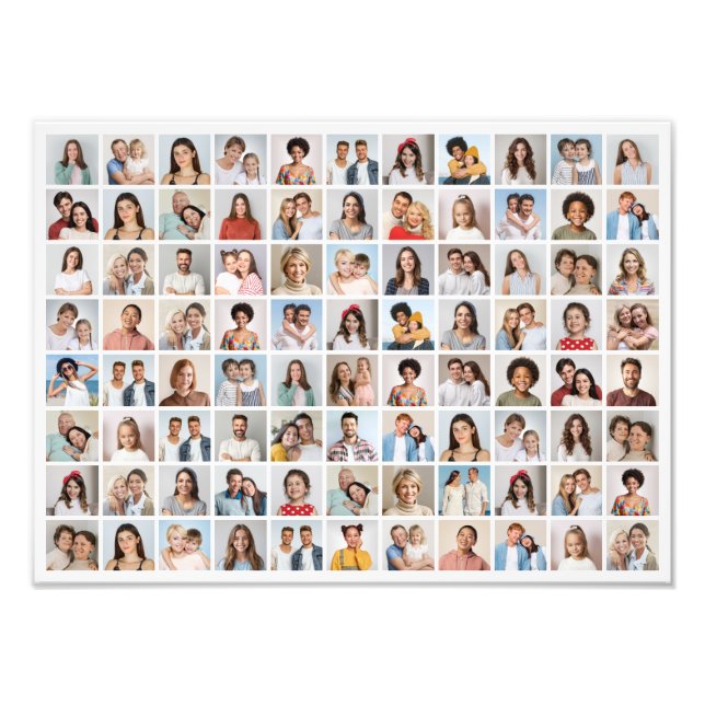 88 Photo Collage Editable Colour Photo Enlargement (Front)