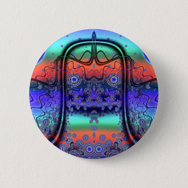 88 u alien 6 cm round badge (Front)