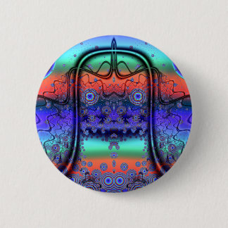 88 u alien 6 cm round badge