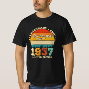88 Year Old Bday 1937 Awesome 88th Birthday Gift T-Shirt