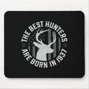 88 Year Old Deer Hunter Hunting 1937 88th Birthday Mouse Mat