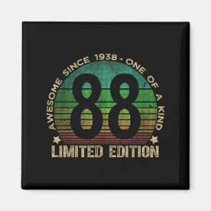 88 Year Old Vintage 1938 Limited Edition 88th Birt Magnet