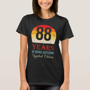 88 Years Of Being Awesome  88th Birthday T-Shirt