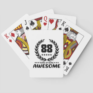 88 Years of being Awesome Playing Cards