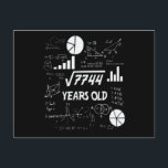 88 Years Old Bday Math Teacher 88th Birthday Gift Postcard<br><div class="desc">Celebrate birthdays with a clever twist! This funny math design uses equations and square roots to reveal the age, making it the perfect choice for math lovers, teachers, students, and geeks who enjoy a good nerdy joke. Great for milestone birthdays, classroom celebrations, or anyone who appreciates clever humour mixed with...</div>