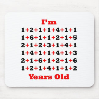 88 Years old Blk Red Mouse Mat