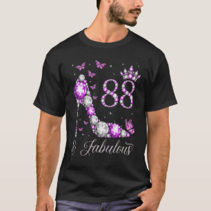 88 Years Old & Fabulous 88th Birthday High Heel Bu T-Shirt
